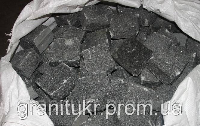 Брусчатка гранитная Букинского(Габро)черная) месторождения 10*10*5 - фото 2 - id-p36435880