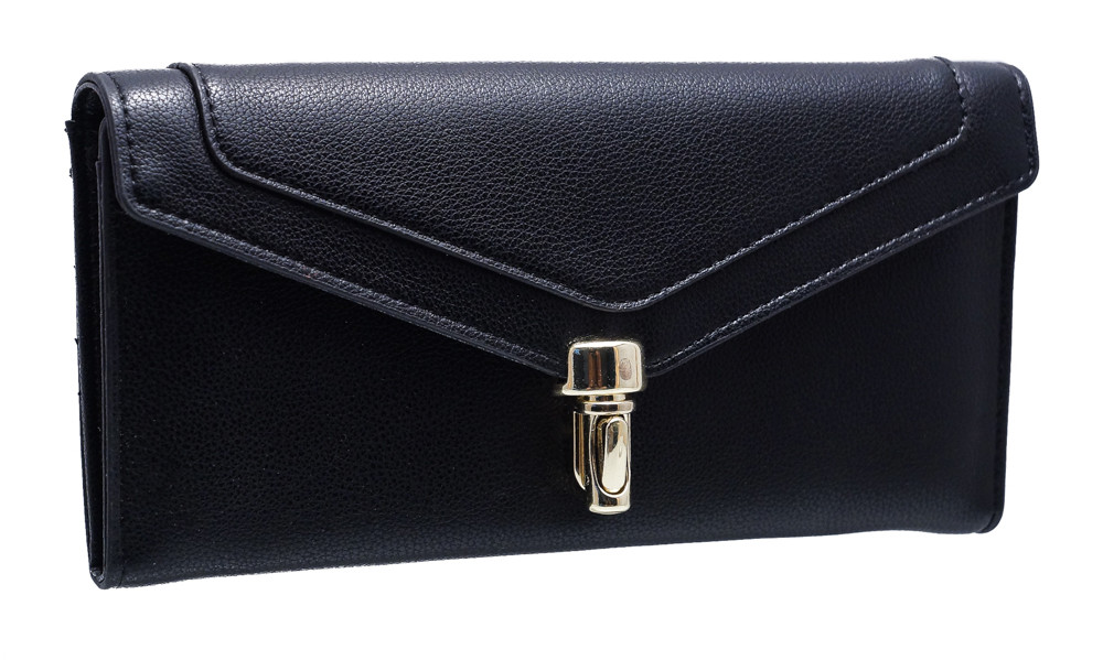 Жіночий модний гаманець C82161 black