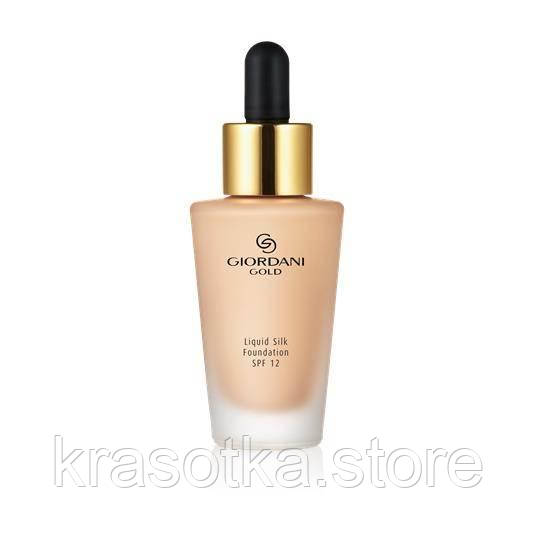 32919 Oriflame Giordani Gold. Ванільний тон. Шовкова тональна основа-флюїд Giordani Gold SPF 12, фото 1