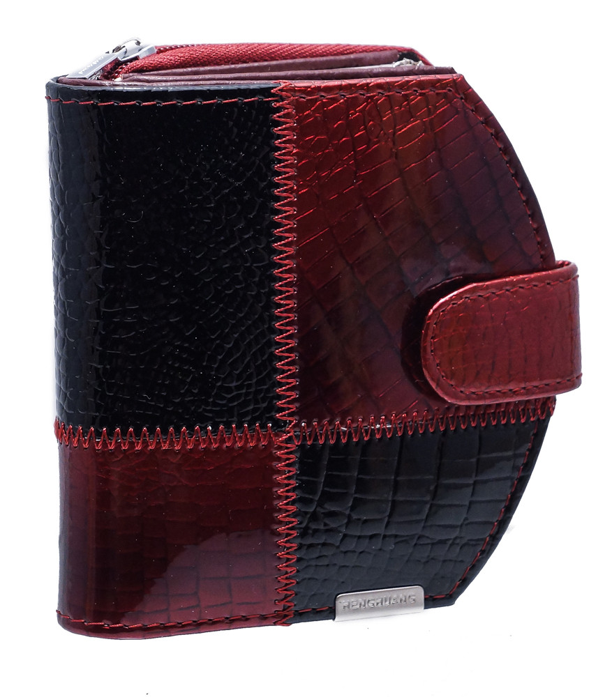 Жіноче портмоне на кнопці AE1869 jujube red