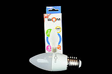 Світлодіодна лампа Biom BB-409 C37 7W E27 3000К матова