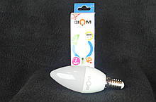 Світлодіодна лампа Biom BB-409 C37 7W E14 3000К матова