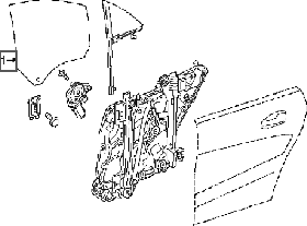 Скло вітрове заднього лівого дверей Mercedes-Benz CLA-Class C117 Нове Оригінальне 