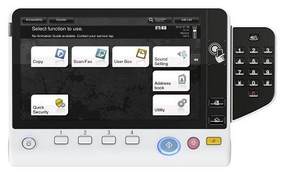 МФУ bizhub 458 панель