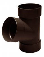 Трійник труби 67 град. коричневий 100мм RAINWAY