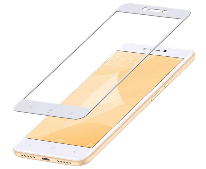 Full Glue захисне скло для Xiaomi Redmi 4X - White