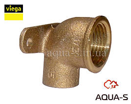 Косинець мідний Viega DN 15x1/2" ВР настінний нарізний (Німеччина) 100223