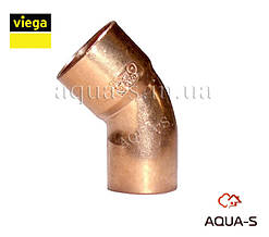 Косинець мідний Viega DN 15x15x45° однорозтрубний (Німеччина) 100292