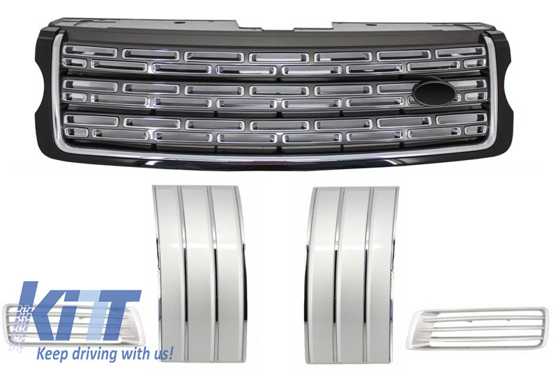 Решітка радіатора та зябра у крила Range Rover Vogue стиль Autobiography 2014, фото 1