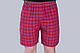 Чоловічі шорти в клітинку (плащівка), червоного кольору - фото 1 - id-p538018077