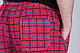 Чоловічі шорти в клітинку (плащівка), червоного кольору - фото 4 - id-p538018077