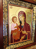 Ікони написані в канонічному стилі. Ікона Божої Матері "Троєручниця", фото 2