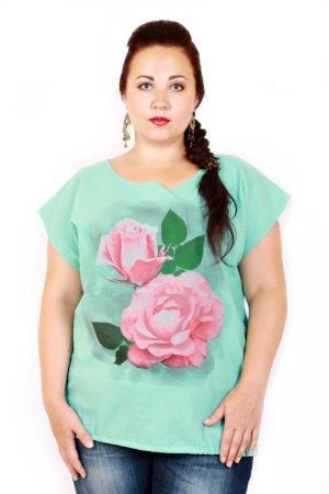 Жіноча туніка великого розміру "Рожева", фото 1