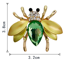 Жіноча брошка "Жук", фото 3