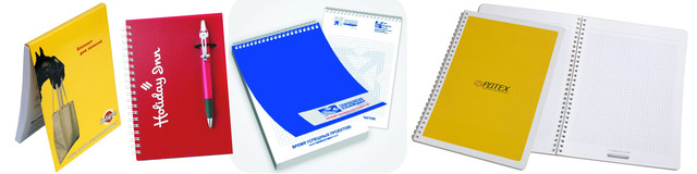 друк блокнотів, виготовлення фірмових блокнотів, блокноти