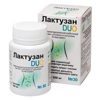 Дієтична добавка Лактузан DUO пребіотик, ентеросорбент 30капс.