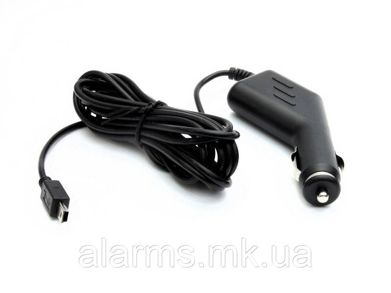 Адаптер живлення 12V-5V 1,5A в прикурювач з mini USB виходом, фото 1