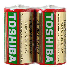 Батарейки Toshiba — Heavy Duty D R2O 1.5V 2/24/288шт