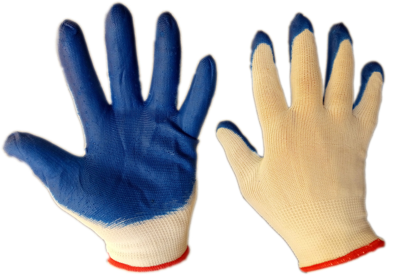 Перчатки стрейч рабочие с нитриловым покрытием цена 122,40 ₴/упаковка ...