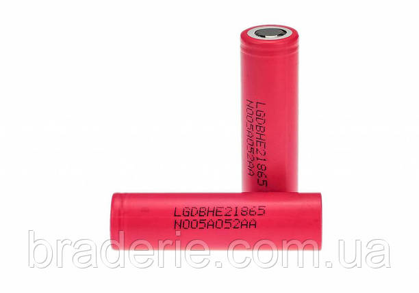 Акумулятор LG 18650 2500 mAh Li-Ion DBHE21865, фото 2