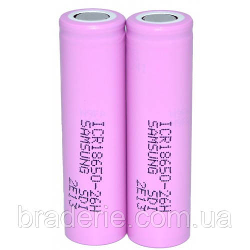 Акумулятор Samsung ICR 18650 26H 2600 mAh Li-Ion