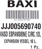 Бак круглий мембранний CIMM 10 літрів 387 мм/М14*1 мм (б.ф.у, EU) Baxi, Westen, арт. 5690740, к.з. 0698/8, фото 2