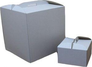 Коробка для торта картонная 25 см 25 см 15 см белая упаковка 5 штук - фото 1 - id-p540559662