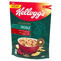 Мюсли овсяные Kelloggs Urlegenden Müsli с клюквой, яблоком, квиноа и семенами чиа, 450г