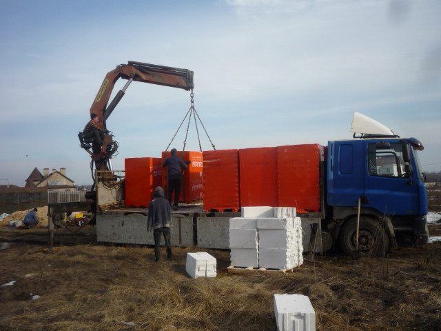 Перевезення газоблока маніпуляторами 15 тонн