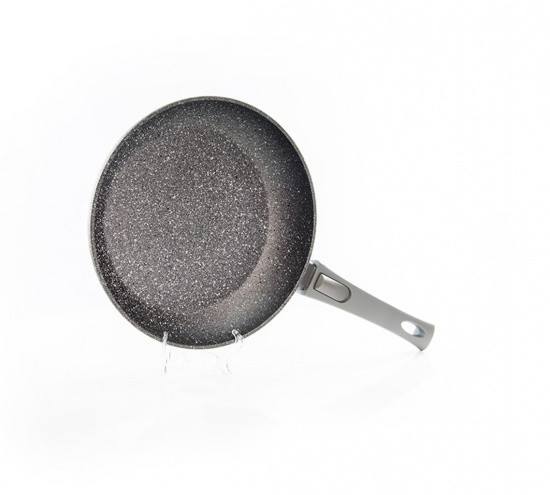 Сковорода "Rock Stone" 24х4.9см з індукційним дном алюмінієва з кам'яним антипригарним покриттям Fissman, фото 1