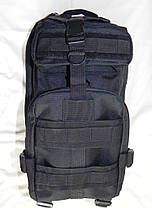 Туристичний (тактичний) рюкзак на 25 літрів RVL B02-чорний, фото 2