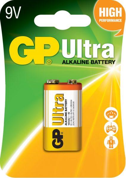 Батарейка GP Крона (6LR22) Ultra Alcaline 9V 1шт