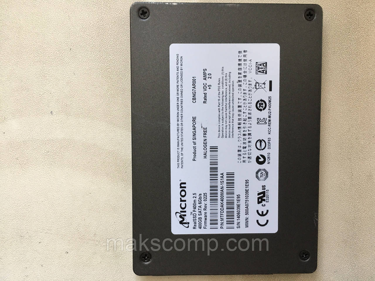 SSD Micron p400m 400Gb 2.5" SATAIII MLC (MTFDDAK400MAN)