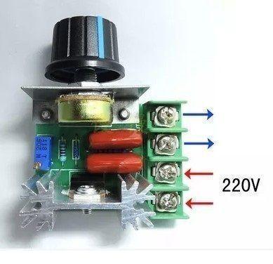 Регулятор потужності диммер 2000W AC 220V (2 кВт)