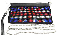 Клатч "Британський прапор" на ланцюжку