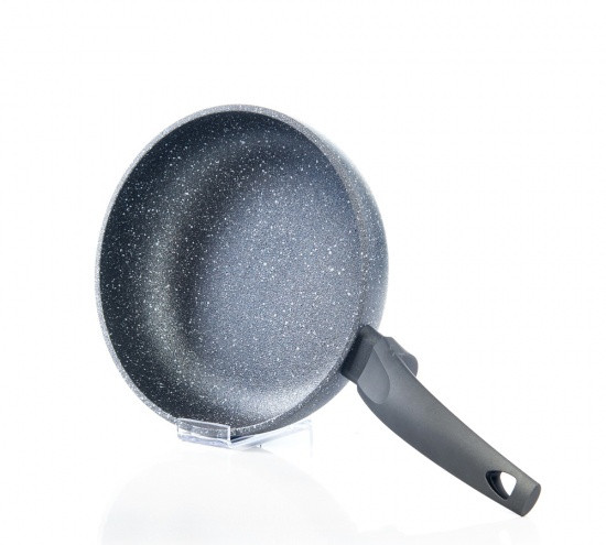 Сковорода "Grey Stone" 28х5.0см з індукційним дном алюмінієва з кам'яним антипригарним покриттям Fissman