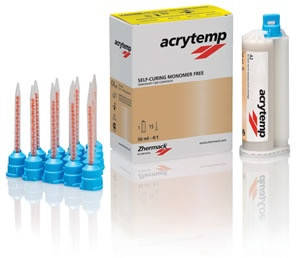 Acrytemp, (Акритемп) Самополимеризирующаяся композитна пластмаса (50мл.картридж +15 насадок).