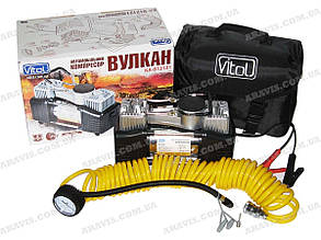 Компресор Вулкан 12122 двопоршневий, 10 атм.300 ват 90 л. на хвилину, з ліхтарем