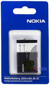 Акумулятор Nokia BL-5C для Nokia 110, 112,114,1100 (1020 mA/год) ААА клас