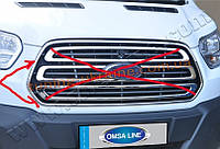 Окантовка на решетку радиатора Omsa на Ford Transit 2012-2016