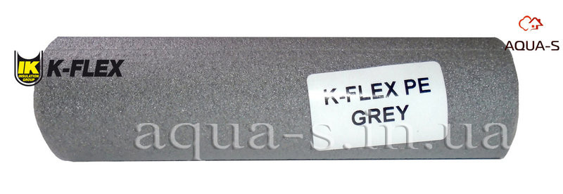Теплоизоляция для труб K-FLEX PE 22x6 мм. из вспененного полиэтилена (серая) - фото 3 - id-p441567728