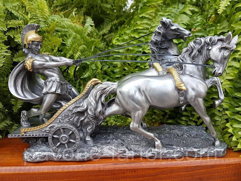 Статуетка Veronese "Римський воїн на колісниці" (17 см) 72011 A7
