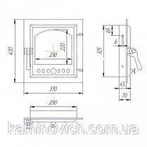 Камінна дверцята SVT 410, фото 2