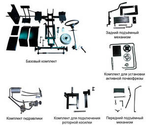 Комплект для переобладнання (переробки) мотоблока в мінітрактор!