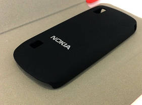 Чохол для Nokia Asha 300 накладка на бампер протиударний чорний, фото 3