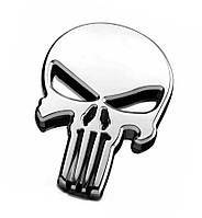 3D-емблема череп  Карач хром, фото 2