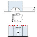 HDL-191P КРІПЛЕННЯ СТІНА/СКЛО SSS, фото 2