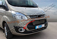 Окантовка противотуманных фар из АБС пластика Omsa на Ford Tourneo 2013