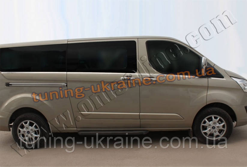 Нижня молдинги стекол Omsa на Ford Tourneo 2013 довга база