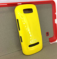 Чехол для Nokia Asha 305 накладка бампер противоударный SgP Case желтый